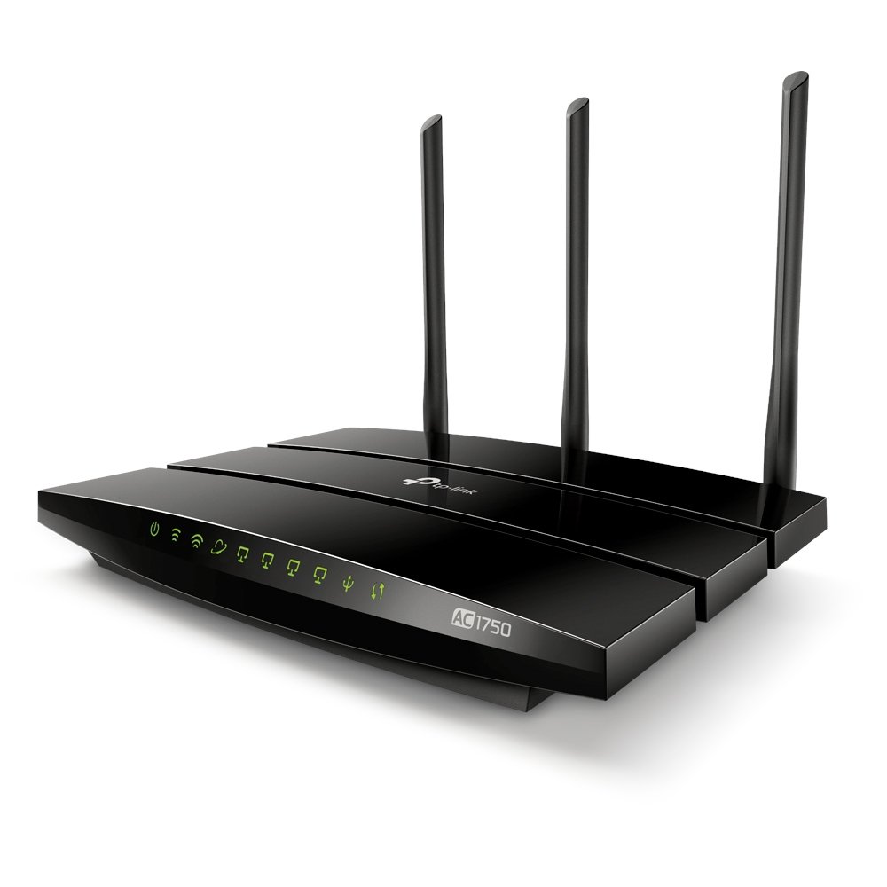TP-Link AC1750 Wireless Dual Band Full Gigabit Wi-Fi Router, Wi-Fi Speed Up to 1300 Mbps/5 GHz + 450 Mbps/2.4 GHz, With1 x USB2.0 Port, Qualcomm CPU, Supports Parental Control, Easy setup (Archer A7)
