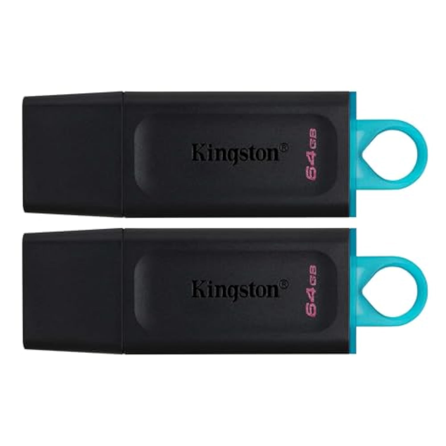 Kingston DataTraveler Exodia DTX/64GB-2P Flash Drive USB 3.2 Gen 1 - with Protective Cap and Keyring in Multiple Colours
