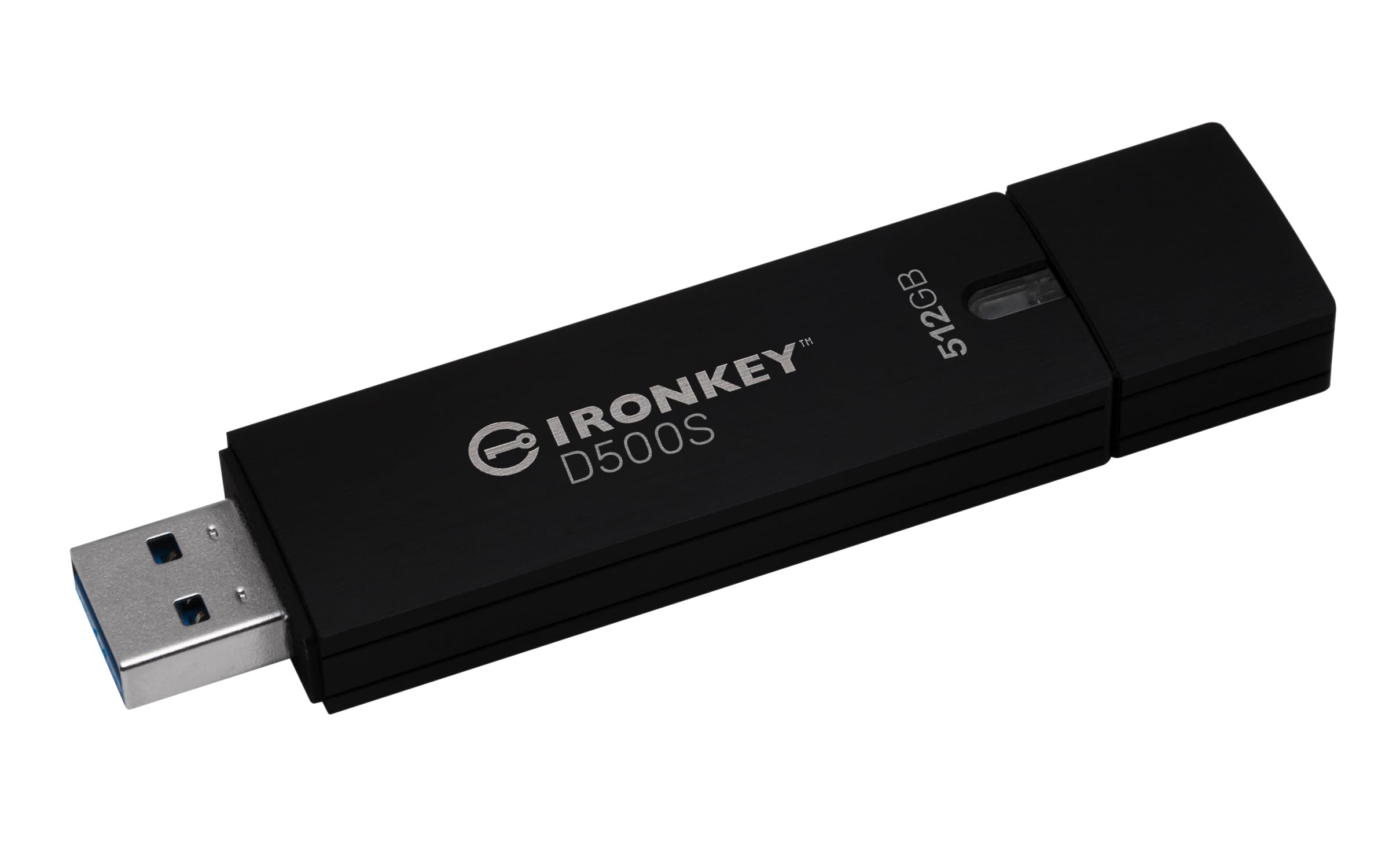 Kingston IronKey D500S hardware-encrypted USB flash drive 512GB FIPS 140-3 Lvl 3 (Pending) AES-256 - IKD300S/512GB