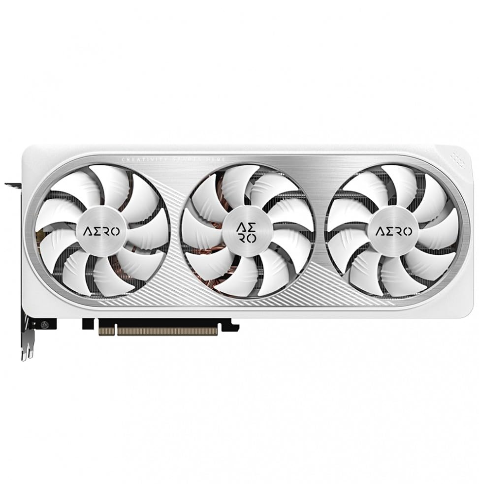 GIGABYTE GeForce RTX 4070 Ti AERO OC 12GB Graphics Card - 12GB DDRX6 21Gbps 192bit, PCI-E 4.0, Core 2640Mhz, DisplayPort 1.4, HDMI 2.1a, NVIDIA DLSS 3, GV-N407TAERO OCV2-12GD