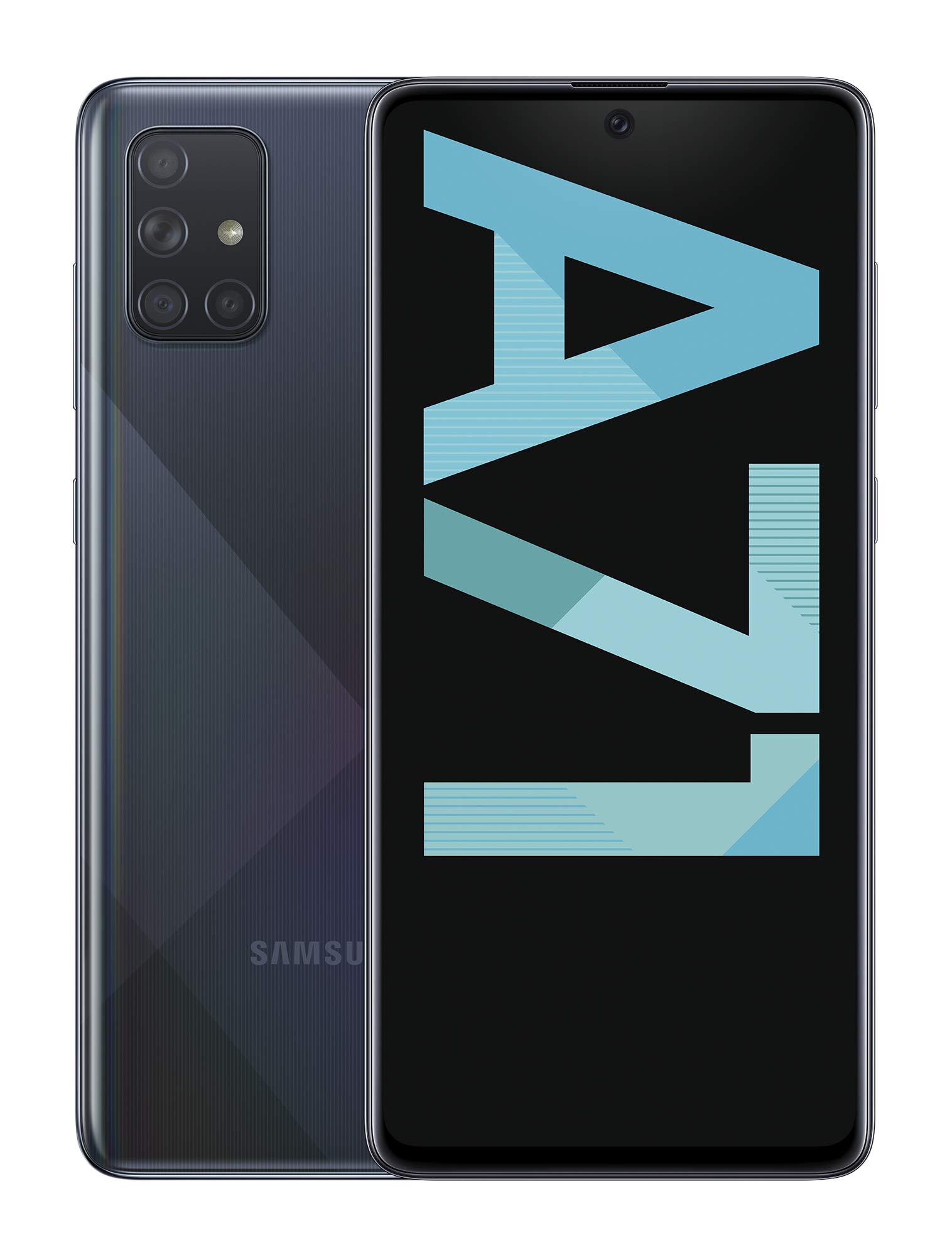 Samsung Galaxy A71 Mobile Phone; Sim Free Smartphone - Prism Crush Black, (UK Version)
