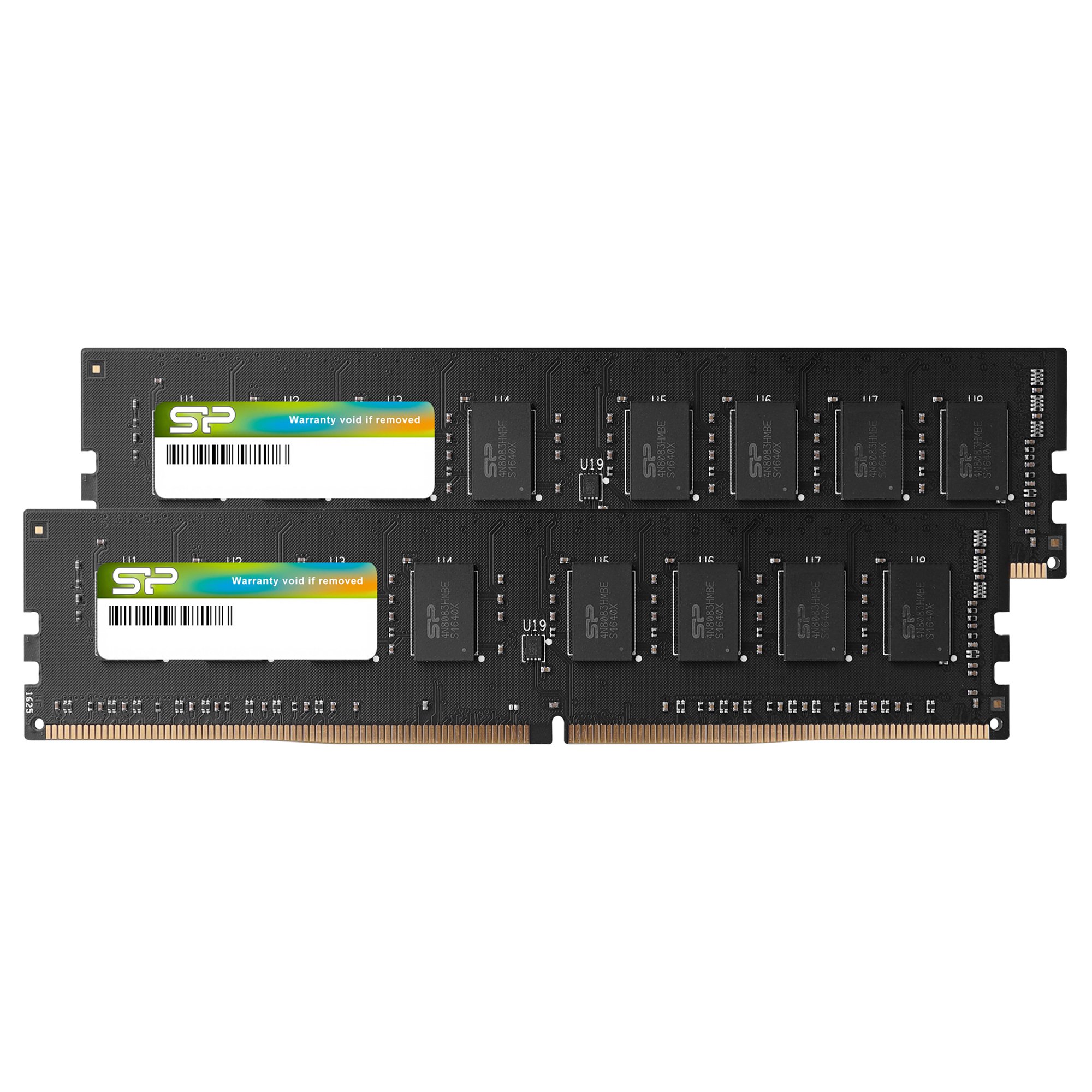 Silicon Power 16GB Kit (2 x 8GB) DDR4-RAM-2400MHz (PC4 19200) 288 Pin 1.2V Non-ECC Unbuffered 16GB-UDIMM-Desktop Memory