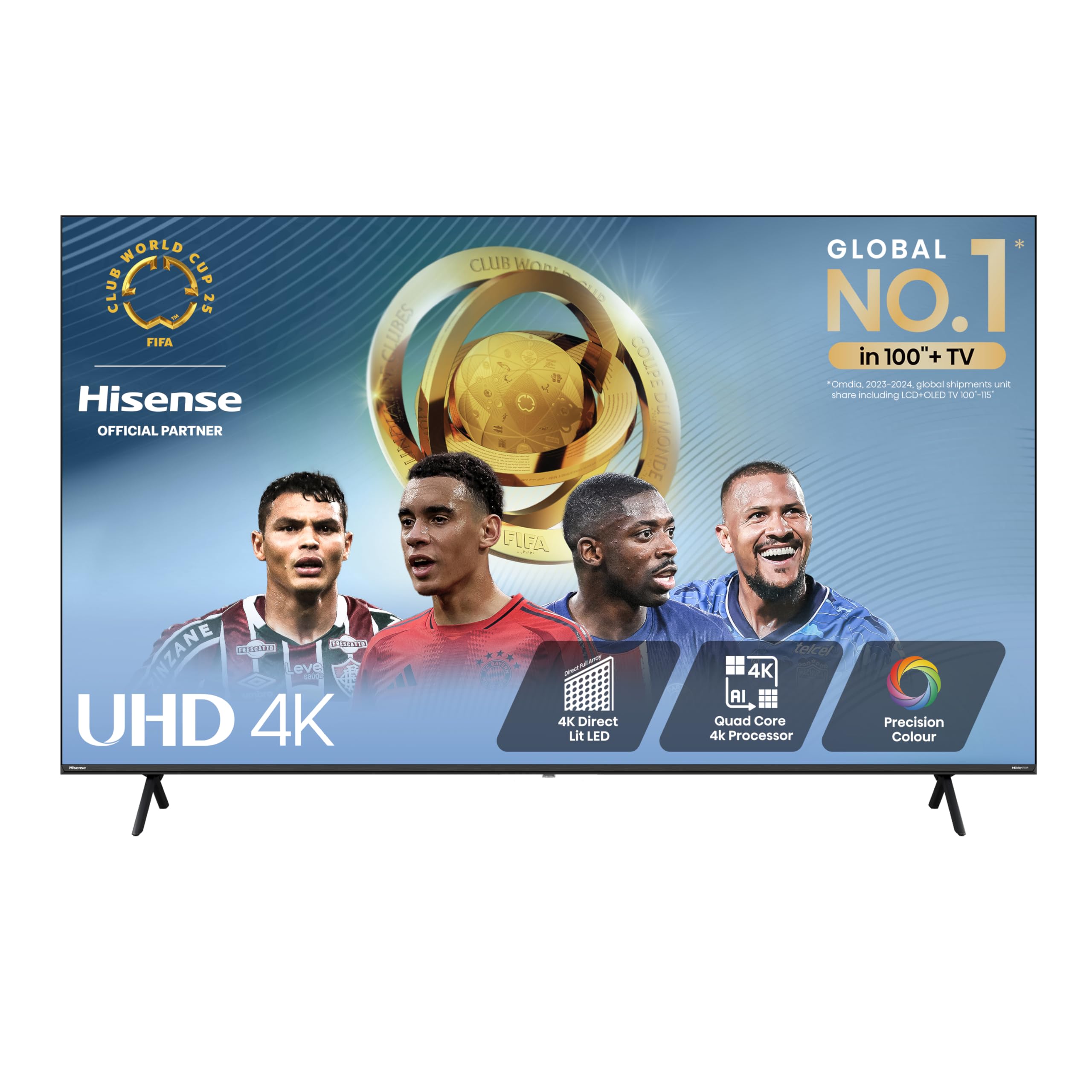 Hisense 85 Inch 4K Smart TV 85A6NTUK - Dolby Vision, Game Mode PLUS with 60Hz VRR ALLM, Smooth Motion, AI Sports Mode, Vidaa OS with Freely, Youtube, Netflix and Disney+ & Now TV (2024 Model)