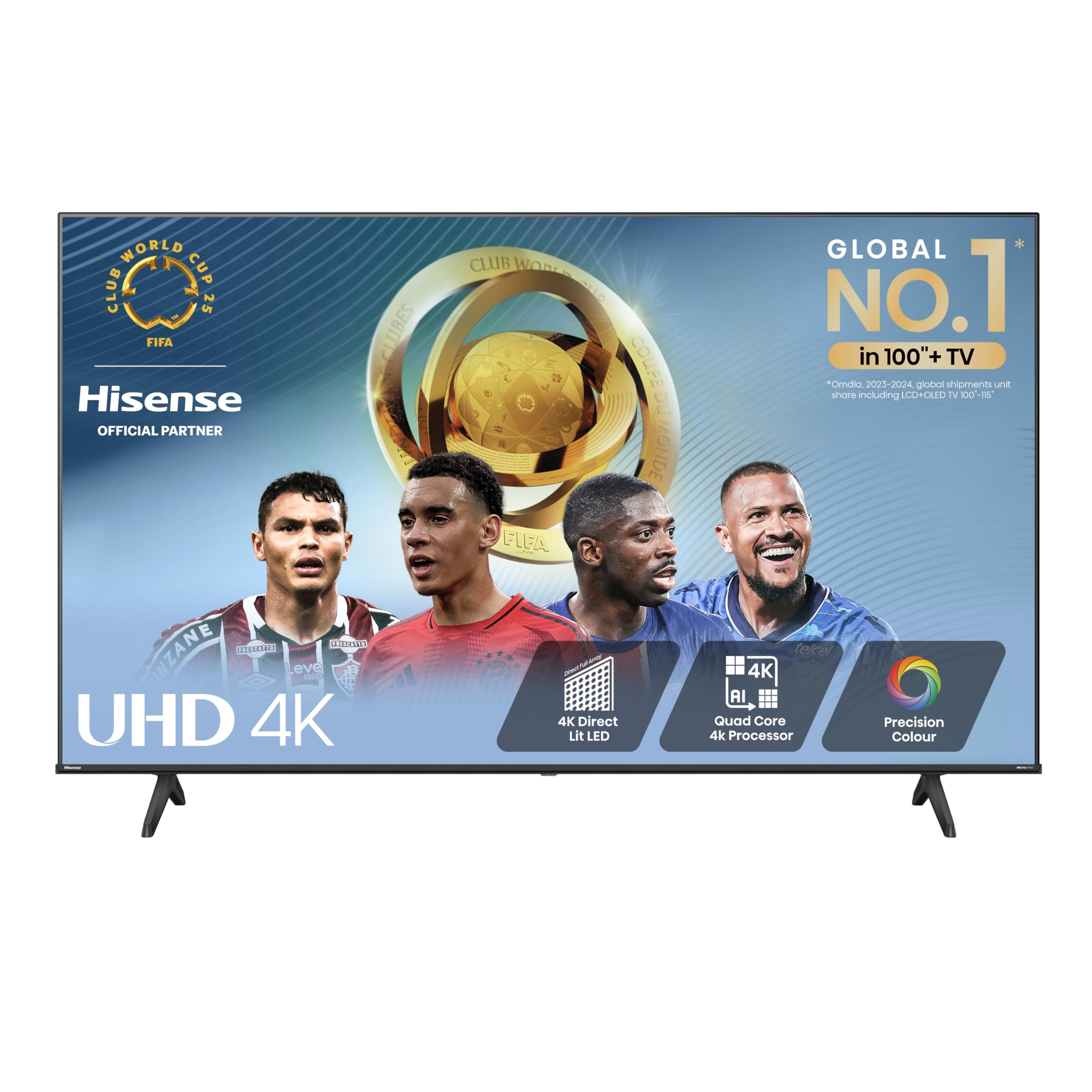 Hisense 65 Inch 4K Smart TV 65A6NTUK - Dolby Vision, Game Mode PLUS with 60Hz VRR ALLM, Smooth Motion, AI Sports Mode, Vidaa OS with Freely, Youtube, Netflix and Disney+ & Now TV (2024 Model)