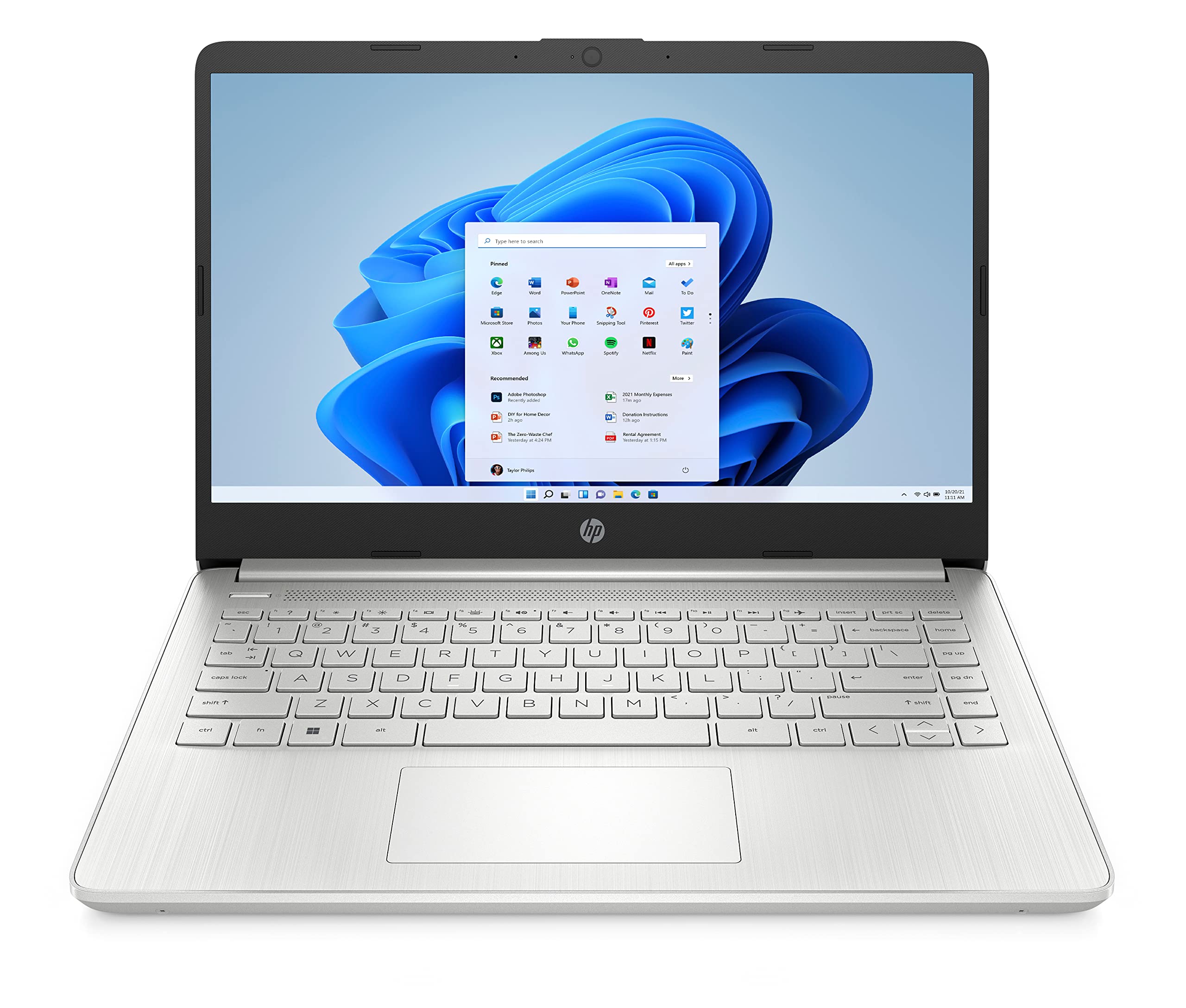 HP 14" Laptop | Intel Core i5-1235U Processor | 16 GB RAM | 512 GB SSD | Intel Iris Xe Graphics | FHD Display | Up to 8hrs battery | Windows 11 | Dual Speakers | Natural Silver | 14s-dq5010sa