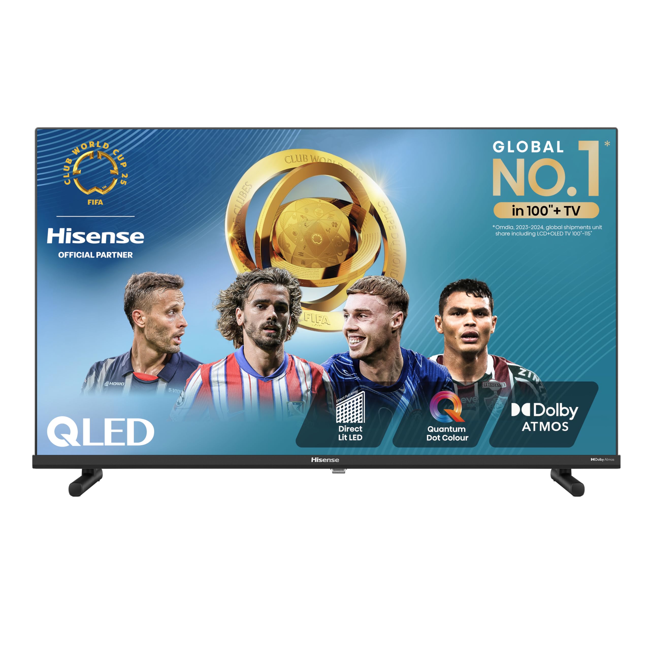 Hisense 40 inch Full HD QLED Smart TV 40A5NQTUK - Quantum Dot Colour, Natural Enhancer,HDR & HLG-Dolby Atoms, HDMI, Share to TV, and Youtube, Freeview Play, Netflix and Disney+ (2024 Model)