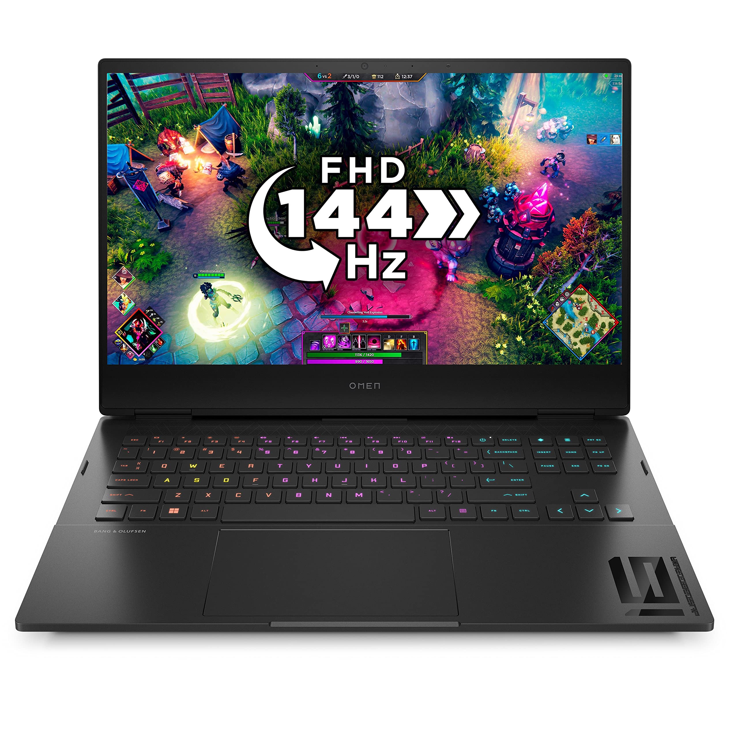 HP OMEN Gaming Laptop 16-k0001sa | Intel® Core™ i7-12700H Processor | 16GB RAM | 1TB SSD | NVIDIA® GeForce RTX™ 3060 Laptop GPU | 16.1” FHD 16:9 display | 144Hz | Microsoft Windows 11 Home | Black